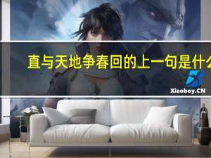 直与天地争春回的上一句是什么