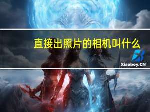 直接出照片的相机叫什么