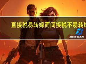 直接税易转嫁而间接税不易转嫁（直接税）