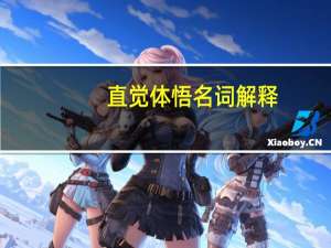 直觉体悟名词解释