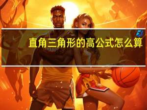 直角三角形的高公式怎么算