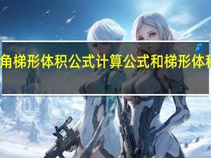 直角梯形体积公式计算公式和梯形体积的关系（直角梯形体积公式）