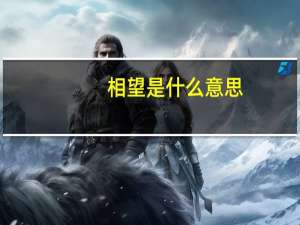 相望是什么意思