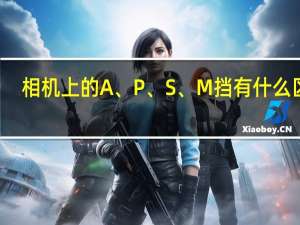 相机上的 A、P、S、M 挡有什么区别