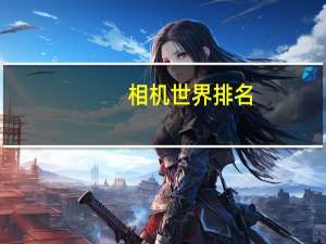相机世界排名