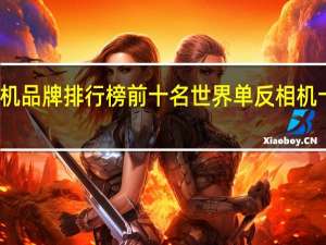相机品牌排行榜前十名世界单反相机十大名牌