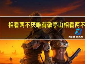 相看两不厌唯有敬亭山 相看两不厌