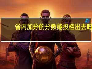 省内加分的分数能投档出去吗