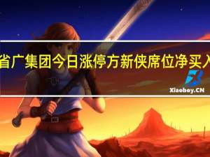 省广集团今日涨停 方新侠席位净买入8435.03万元