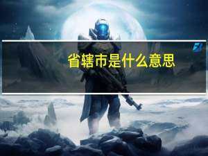 省辖市是什么意思