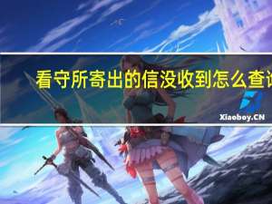看守所寄出的信没收到怎么查询
