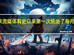 看起来流媒体有史以来第一次统治了每月的电视观看