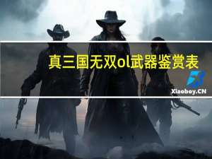 真三国无双ol武器鉴赏表
