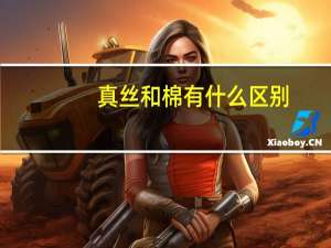 真丝和棉有什么区别