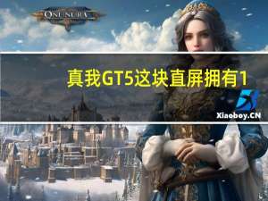 真我GT5这块直屏拥有1.5K分辨率144Hz超高刷新率