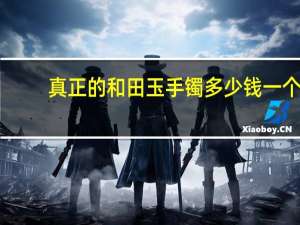 真正的和田玉手镯多少钱一个