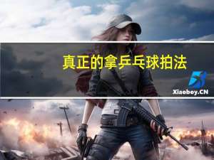 真正的拿乒乓球拍法