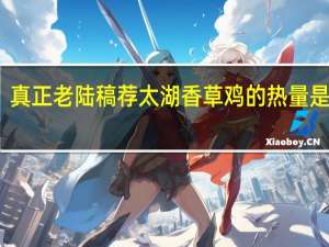 真正老陆稿荐 太湖香草鸡的热量是多少