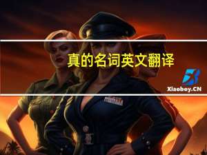 真的名词英文翻译