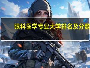 眼科医学专业大学排名及分数