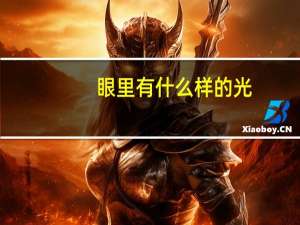 眼里有什么样的光