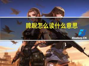 睥睨怎么读什么意思（睥睨怎么读）