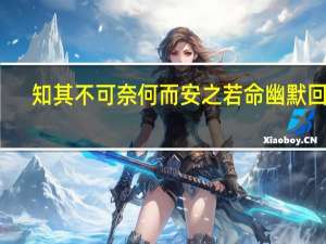 知其不可奈何而安之若命幽默回复