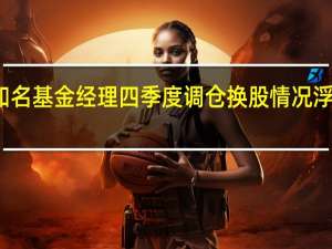知名基金经理四季度调仓换股情况浮出水面