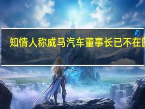 知情人称威马汽车董事长已不在国内：春节后就没有在公司公开露面