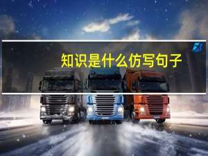 知识是什么仿写句子