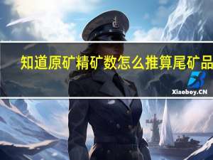 知道原矿精矿数怎么推算尾矿品位