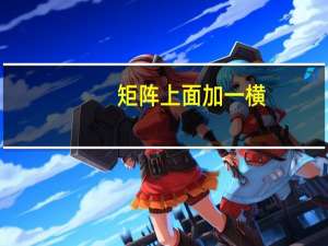 矩阵上面加一横