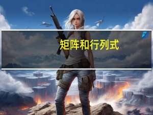 矩阵和行列式