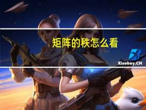 矩阵的秩怎么看