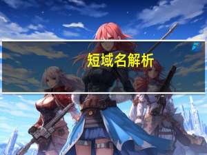 短域名解析（短域名）