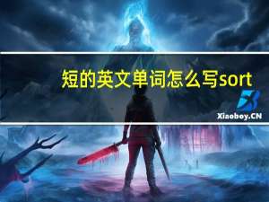 短的英文单词怎么写sort