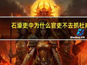 石壕吏中为什么官吏不去抓杜甫