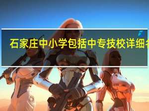 石家庄中小学包括中专技校详细名录
