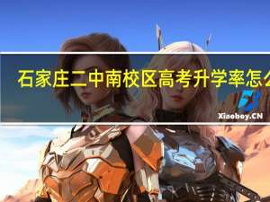 石家庄二中南校区高考升学率怎么样