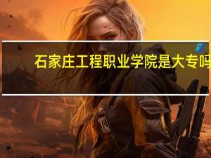 石家庄工程职业学院是大专吗