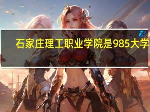 石家庄理工职业学院是985大学吗