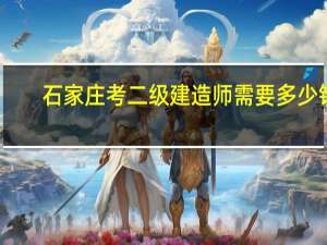 石家庄考二级建造师需要多少钱