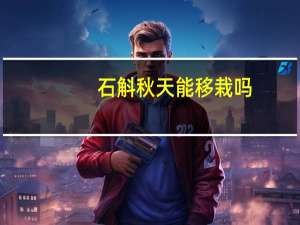 石斛秋天能移栽吗