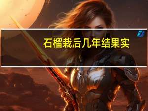 石榴栽后几年结果实