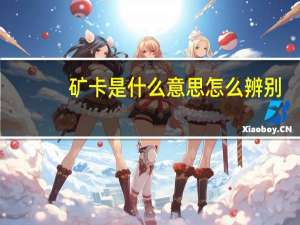 矿卡是什么意思怎么辨别（矿卡是什么意思）