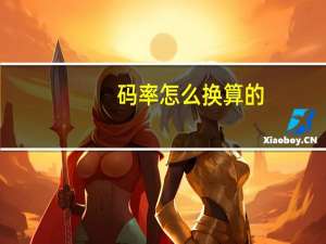 码率怎么换算的
