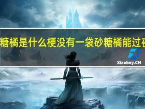砂糖橘是什么梗没有一袋砂糖橘能过夜梗火了　