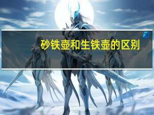 砂铁壶和生铁壶的区别