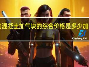砌筑1立方的混凝土加气块的综合价格是多少 加气混凝土砌块价格