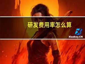 研发费用率怎么算